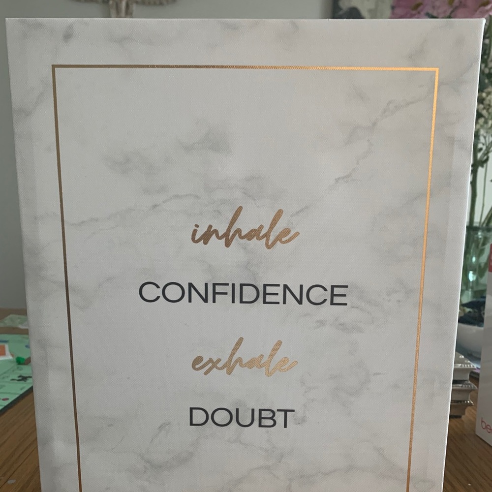 Inhale Confidence Exhale Doubt Wall Art